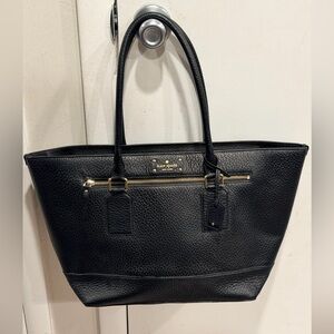 Kate Spade Bay Street Harmony Black Leather Large Tote Bag
